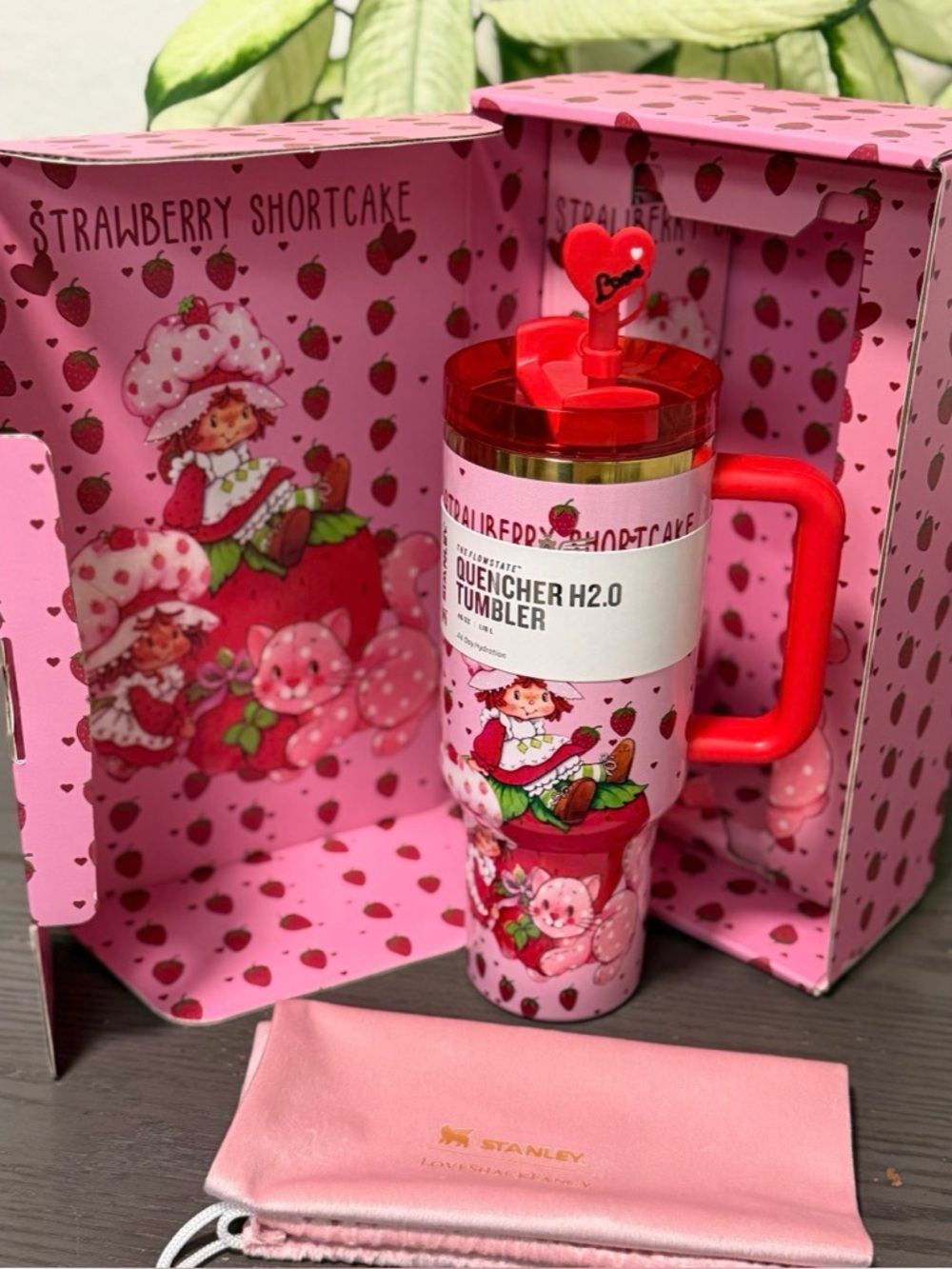Stanley Pink Strawberry Shortcake Tumbler